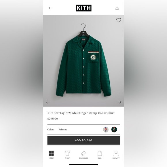 KITH X TAYLORMADE STINGER CAMP COLLAR - Picture 2 of 7